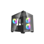 DarkFlash C275P M-ATX PC Case, BLACK