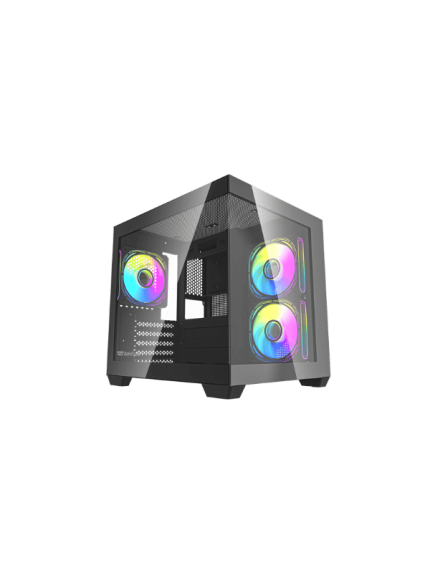 DarkFlash C275P M-ATX PC Case, BLACK