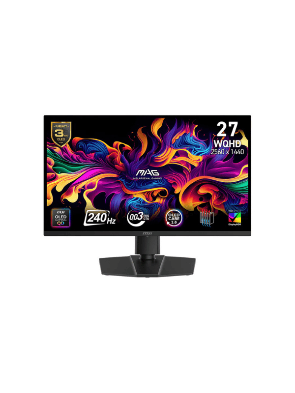 MSI MAG 273QP QD-OLED X24 26.5" WQHD, 240Hz, 0.03ms, Flat, OLED Gaming Monito