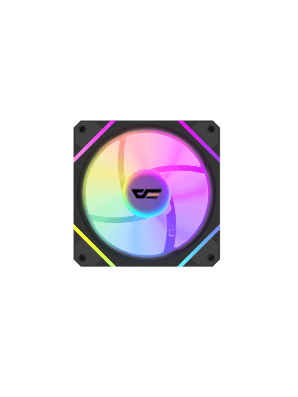 DarkFlash DM12 Pro A-RGB Cooling Fan, BLACK