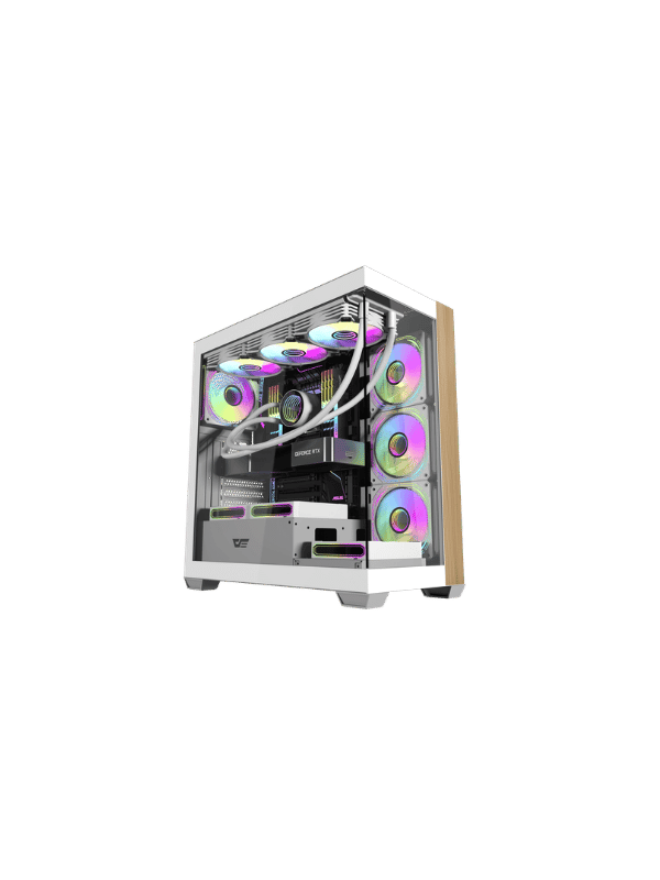 DarkFlash DS900W ATX PC Case, WHITE