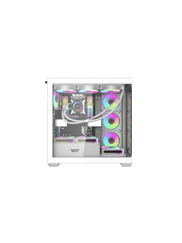 DarkFlash DS900W ATX PC Case, WHITE