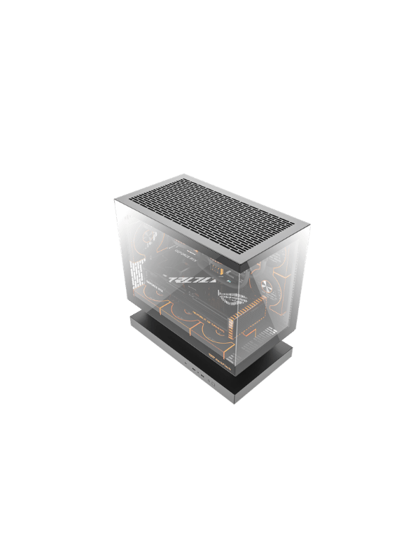 DarkFlash FLOATRON F1 M-ATX PC Case, BLACK