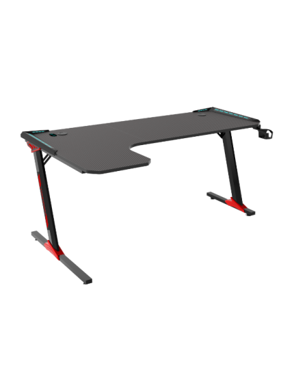 L-Shaped Gaming Desk 160 x 100 x 60 cm, BLACK