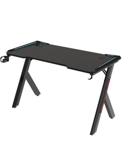 Gaming Desk RGB 120 x 60 x 72 cm, Black