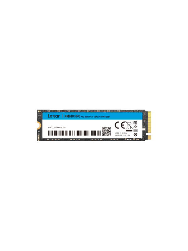 Lexar NM610 PRO 500GB M.2 2280 PCIe Gen3x4 NVMe SSD
