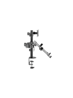 MICRON MCR-M012 Dual Desk Stand Monitor And Laptop Arm, 360° Rotation, 8kg Per Arm