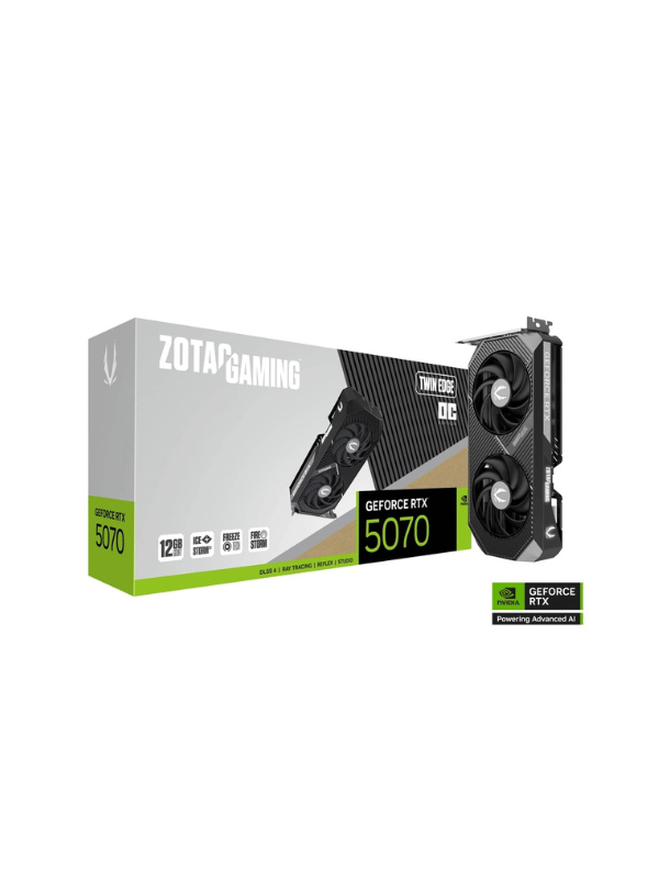 ZOTAC GAMING GeForce RTX 5070 Twin Edge OC 12GB 192BIT GDDR7