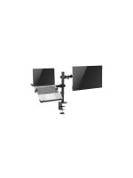 MICRON MCR-M012 Dual Desk Stand Monitor And Laptop Arm, 360° Rotation, 8kg Per Arm