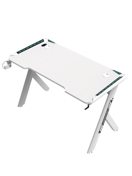 Gaming Desk RGB 120x60x72cm, White