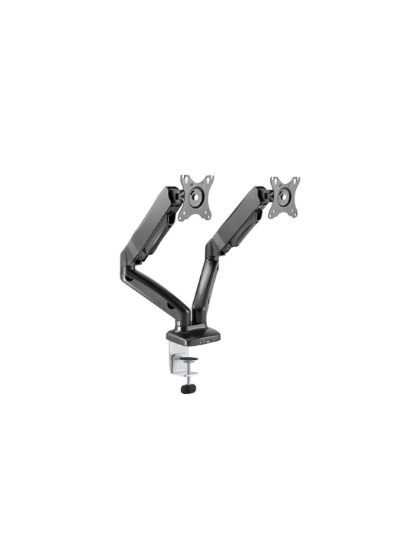 MICRON MCR-MSE02 Dual Computer Desk Monitor Stand Monitor Arm, 17-34″ Inch, 360° Rotation
