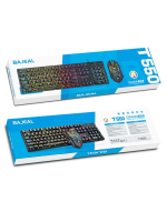 Bajeal T550 Cracked Suspended Keycap Mechanical Feel Gaming Luminous Keyboard and Mouse Combo