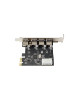 PCIE to 4 USB3.0 Ports Expansion Card PCI Express to USB3.0 Adapter Card with Large 4Pin Power Interface for Desktop PC