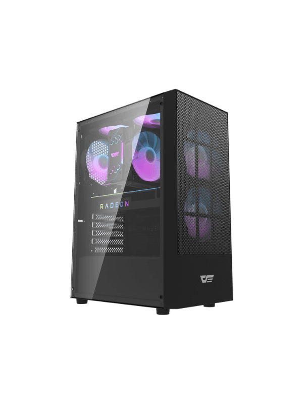 GAMING DESKTOP CPU Intel Core™ I5-13400F, 16GB (8GBx2) DDR4, Motherboard ASUS H610, 512GB SSD, Z4, GPU RTX 5060 8GB, PSU 750W Bronze, CASE DarkFlash A290 With 3xARGB FANS, BLACK